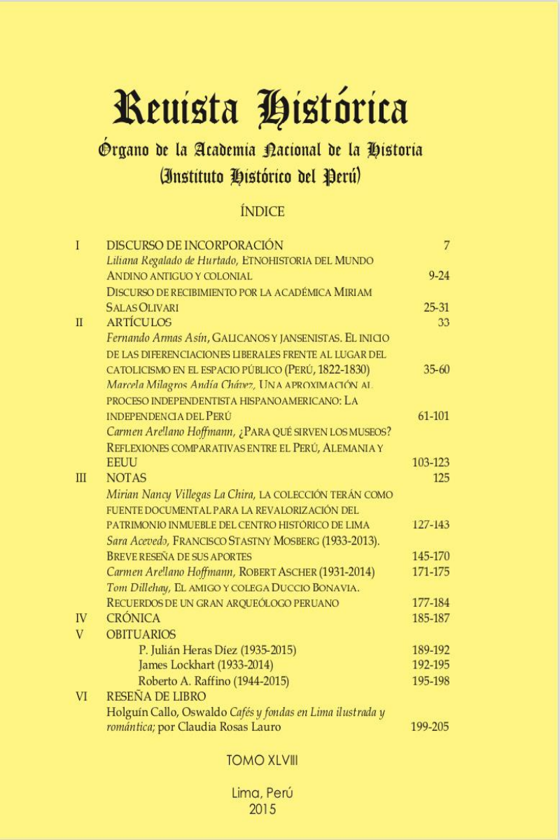Revista Histórica - Tomo XLVIII [48]