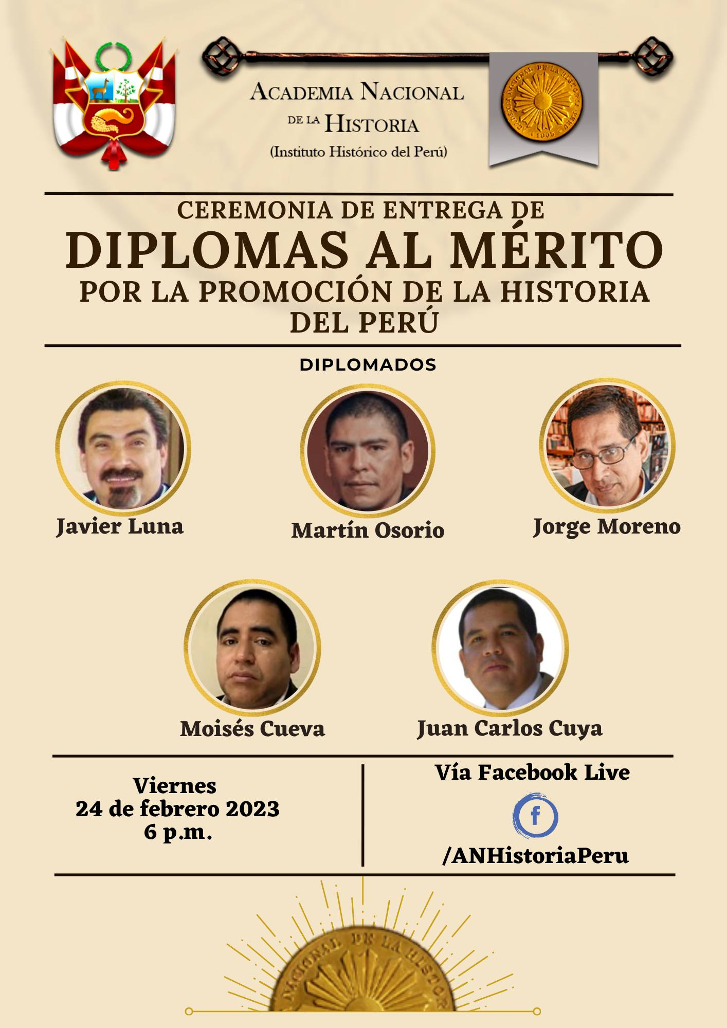 Diploma al Mérito por la Promoción de la Historia del Perú