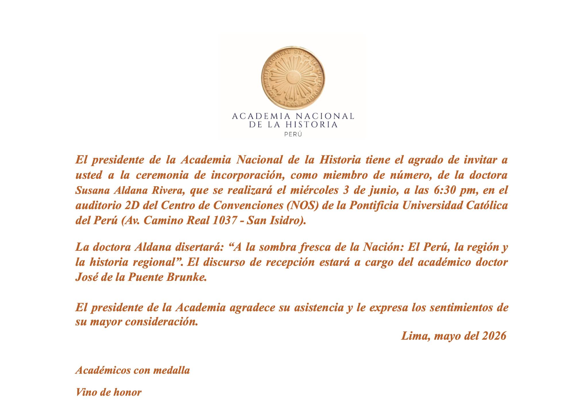 Ceremonia de Incorporación